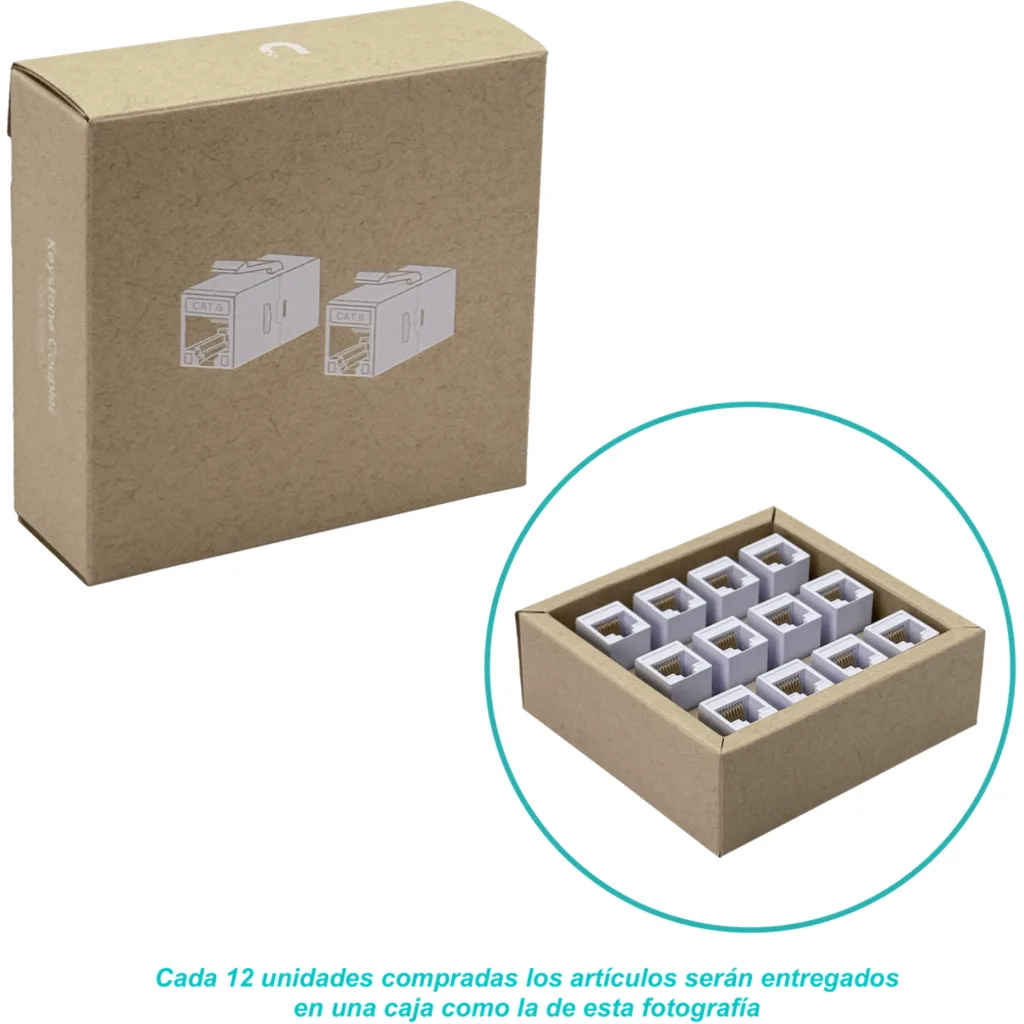 Imagen 2 de UBIQUITI 1U CAT6 UTP COPLA RJ45-RJ45 KEYSTONE UACC-KEYSTONE-COUPLER-C6