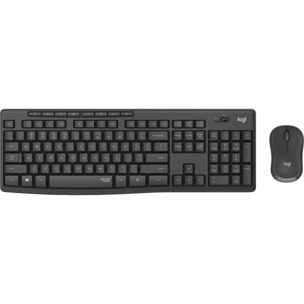 Kit Teclado Mouse Inalámbrico Logitech MK295 Tecnologia Silent Touch BT 2.4Ghz