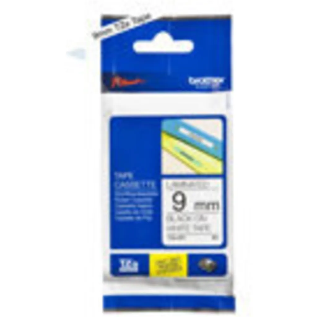 Imagen 3 de Cinta Brother TZE-221 Negro sobre Blanco de 9 mm (0,35 pulg.) para P-Touch 8mt