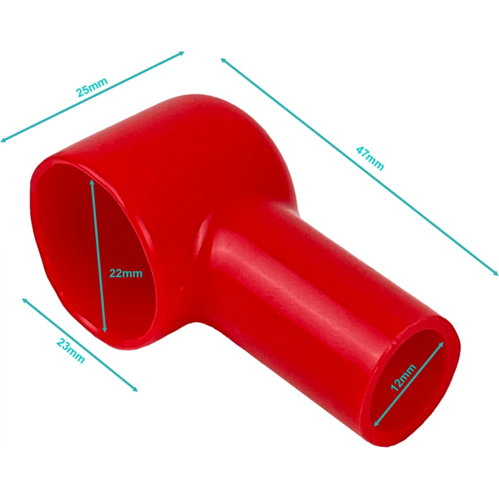 Imagen 1 de Rojo 47x25x23mm Protector Cuadrado Aislante para Bateria