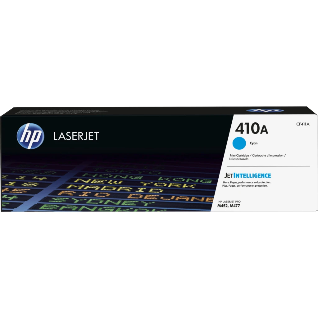 Toner HP 410A Cyan Impresora Láser LaserJet Pro M452dw/M477, 2300 Pag. Aprox.