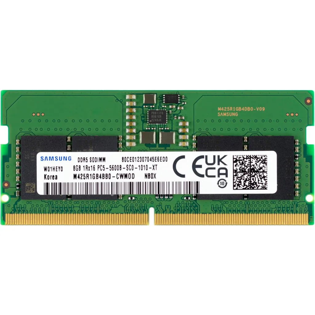 Memoria RAM 8GB DDR5 5600MHz SO-DIMM CL46 Non-ECC  1.1V 262p - Samsung