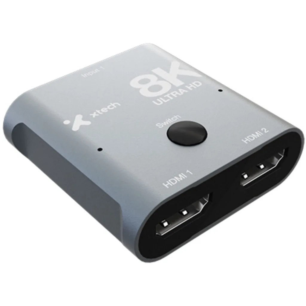 Imagen 2 de Xtech - 8K HDMI 2-Port Bidirectional Switch - Aluminum Alloy XHA-440