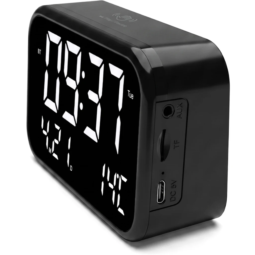 Imagen 5 de MLAB PARLANTE RADIO RELOJ DESPERTADOR TEMPERATURA CLIME CLOCK BLACK