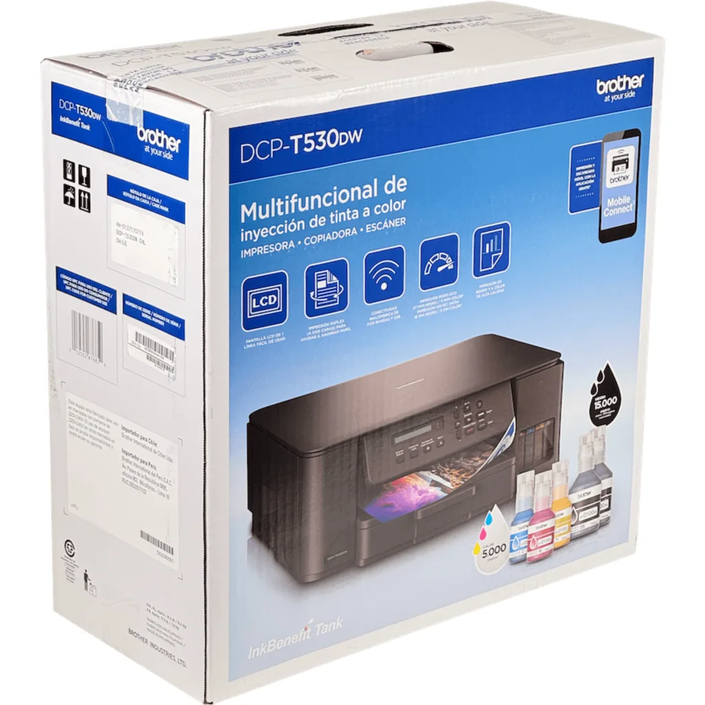 Imagen 3 de BROTHER USB WiFi-Cel impresora Scaner 27/11ppm 6000x1200dpi DCP-T530DW