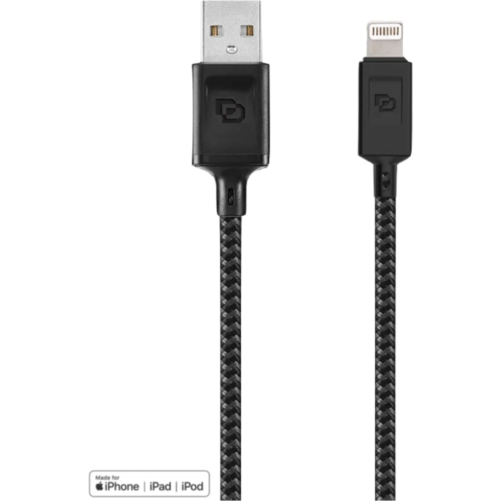 Imagen 2 de Cable Lightning MFi a USB-A 1.2 Mt Rugged Dusted negro