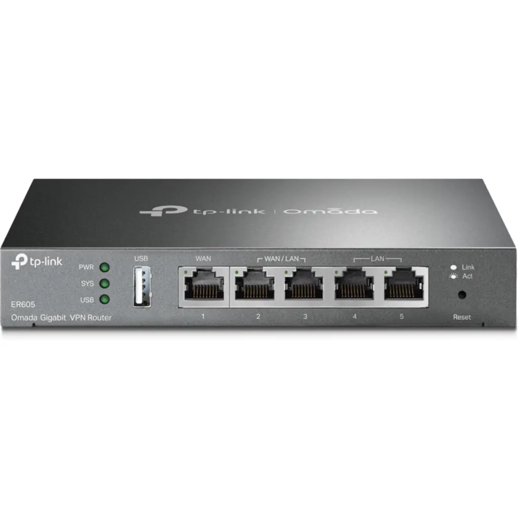 Router TP-Link ER605 V2 VPN Gigabit VPN 3 puertos Ethernet WAN + 1 USB WAN