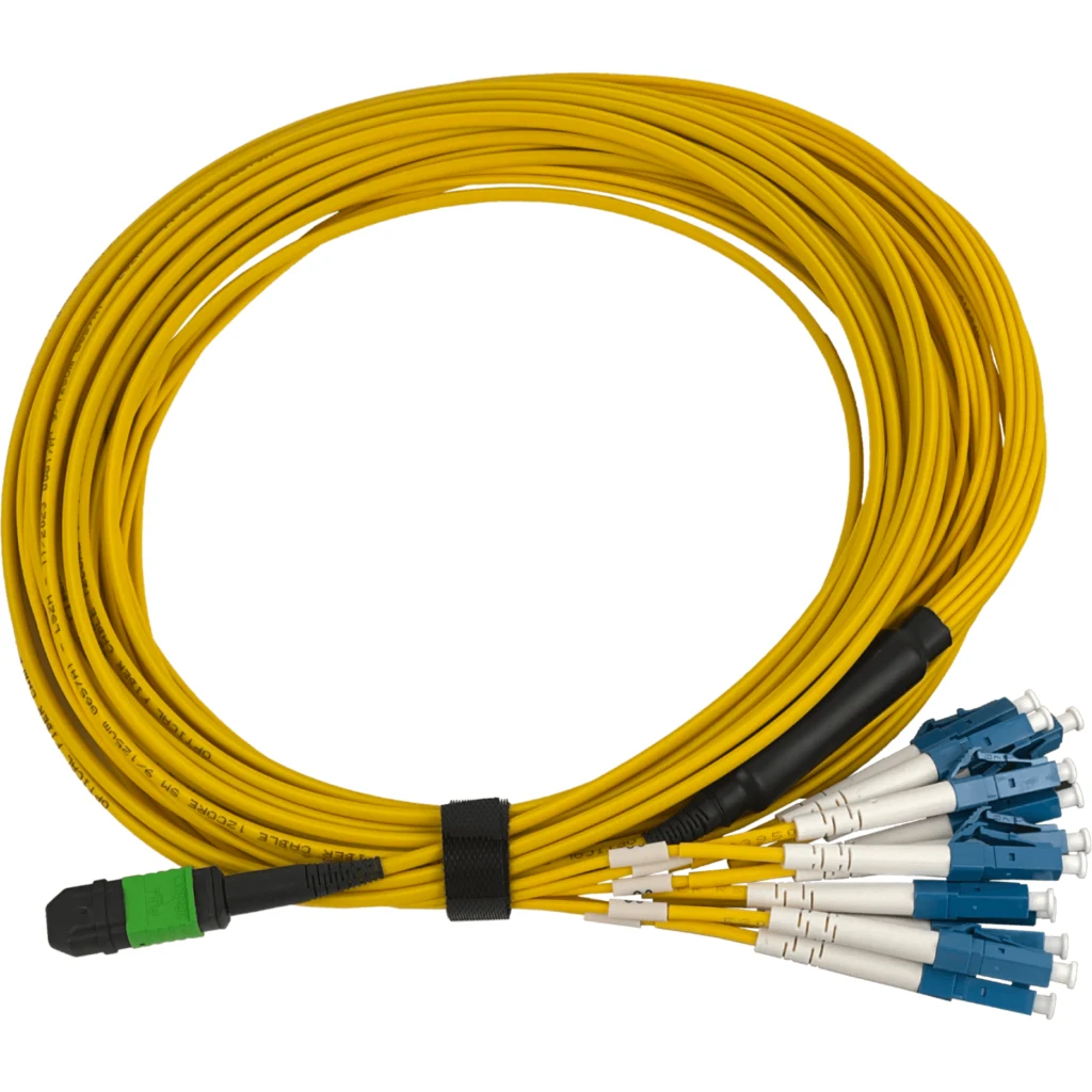 6mt 12-LC/1,5mt 1-MPO/4,5mt MonoModo SM Jumper Cable Fibra 9/125um