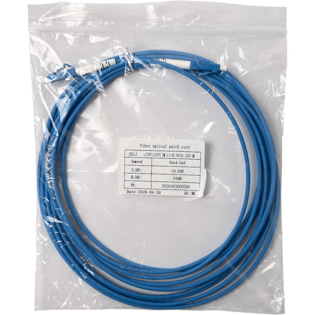 BLINDADO 5MT LC-LC MONOMODO SM SIMPLEX JUMPER CABLE FIBRA 3.0MM 9/125