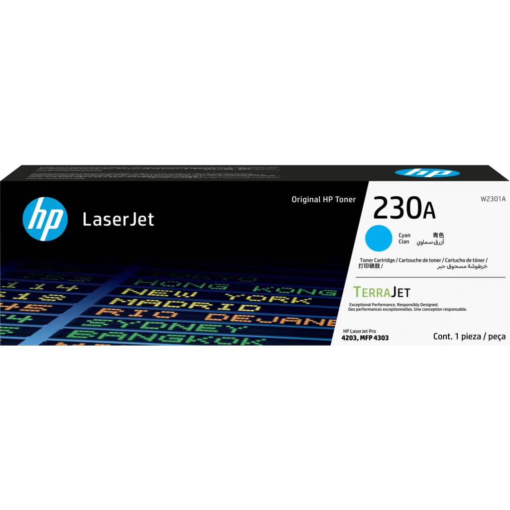 Cartucho de Tóner HP LaserJet 230A Color Cyan