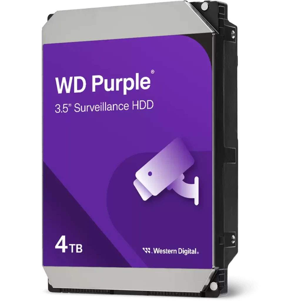Imagen 0 de Disco Duro Western Digital Purple 4TB 3.5" 5400RPM SATA III 6Gb/s 256MB p/DVR 