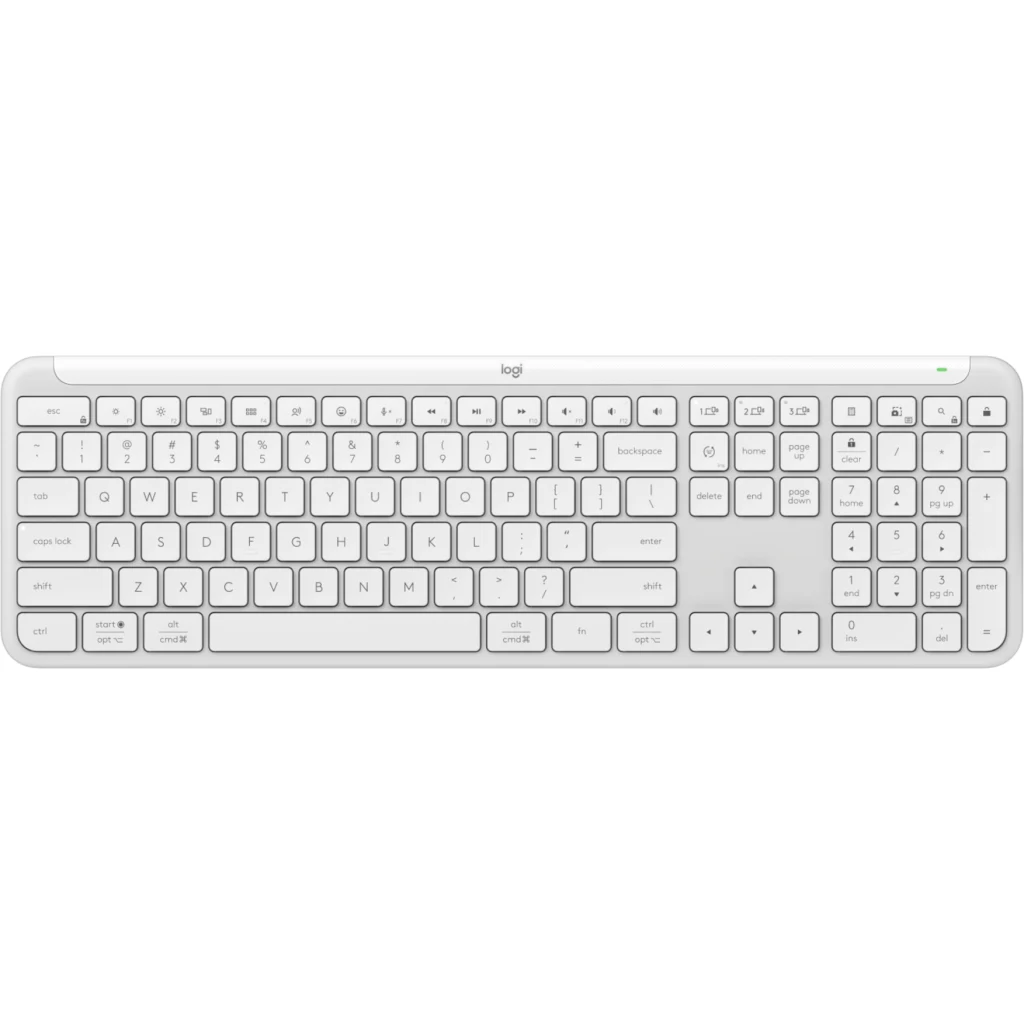 Imagen 4 de Teclado Inalámbrico Logitech Signature Slim K950, RF/BT QWERTY Español Blanco