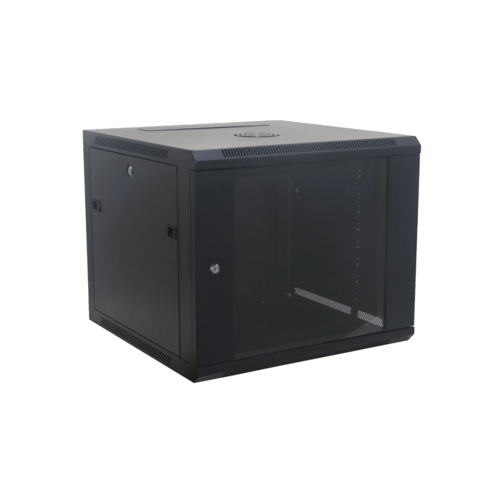 Imagen 1 de Gabinete Rack 60cm fondo 9U Pared Negro INC-M6-2U