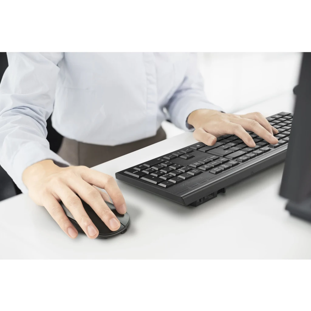 Imagen 1 de Kit Teclado Mouse Inalámbrico Kensington K75560ES Recargable Español RF Bt Negro