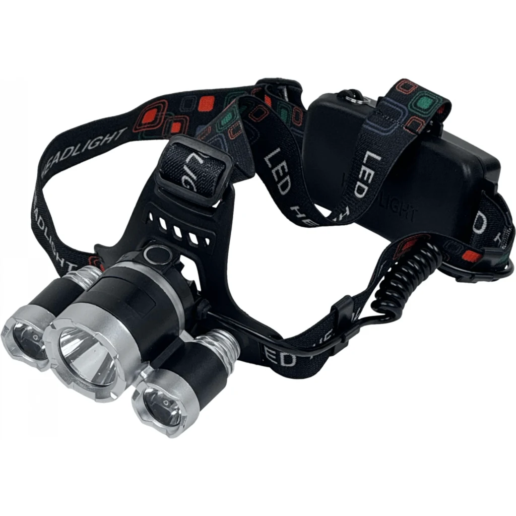 Imagen 3 de Linterna 3-LED Cintillo p/Cabeza pila interna de Litio Recargable 