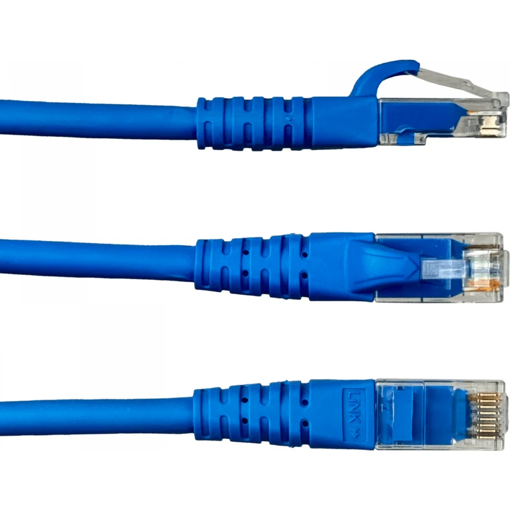 Imagen 1 de Cable de Red Linkmade CAT6 LSZH Cable Patch inyectado multifilar 1mt AZUL