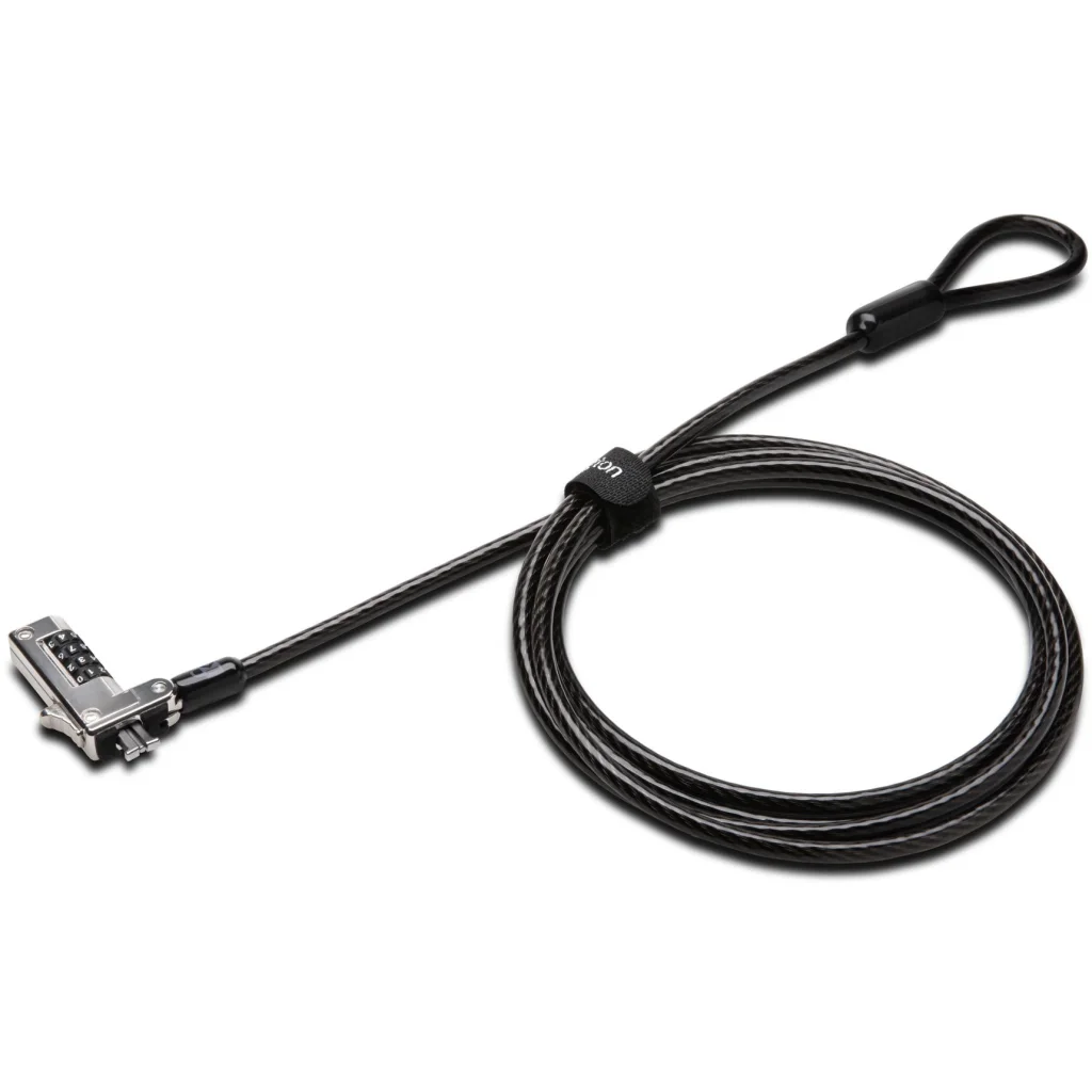 Candado de Seguridad Kensington para Portatiles Ultrafinos 2 en 1  Negro c/Clave (Usado Sin Caja)
