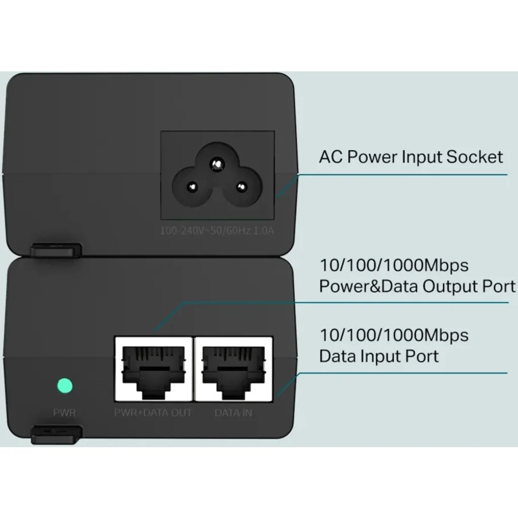Imagen 2 de Separador PoE TP-Link TL-POE160S CA 100-240V 30vatios Conectores de salida 1