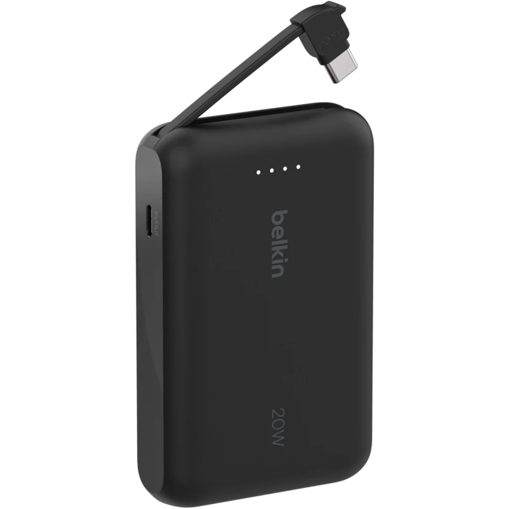 Imagen 1 de Bateria 10.000 mAh 20W PD con cable USB-C Belkin negra
