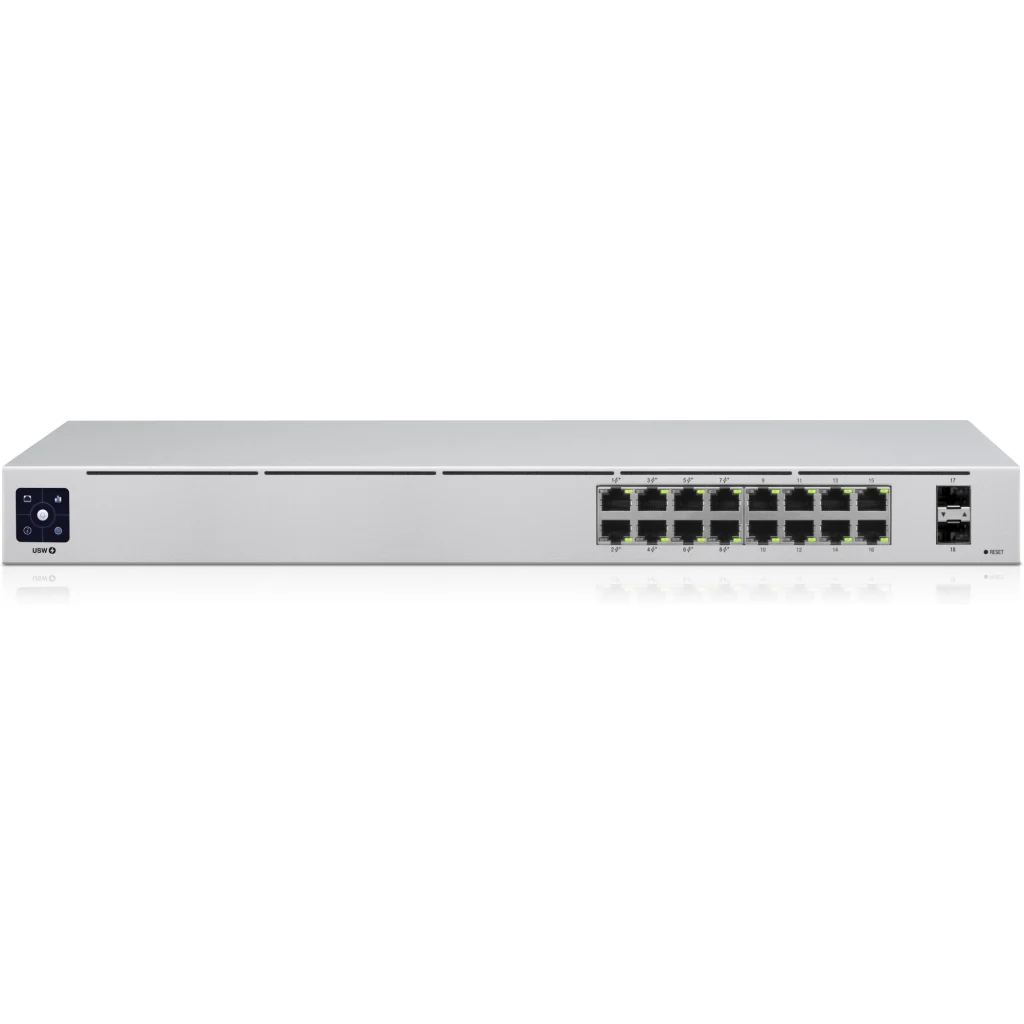 Imagen 4 de Switch Ubiquiti UniFi USW-16-POE 16 Puertos RJ-45 2 Puertos SFP Gestionado 1U