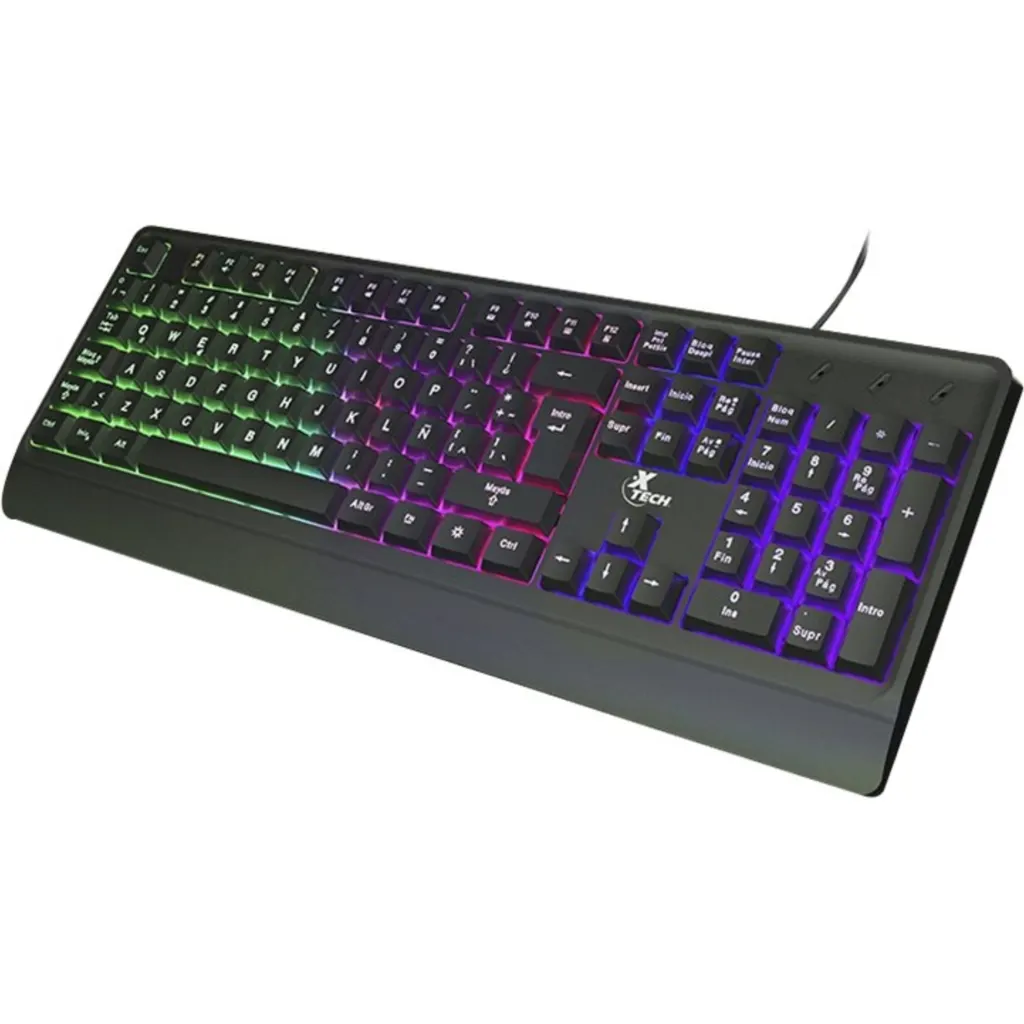 Imagen 11 de Teclado Alámbrico XTech Chevailer Membrana Iluminación RGB Fija USB, Español