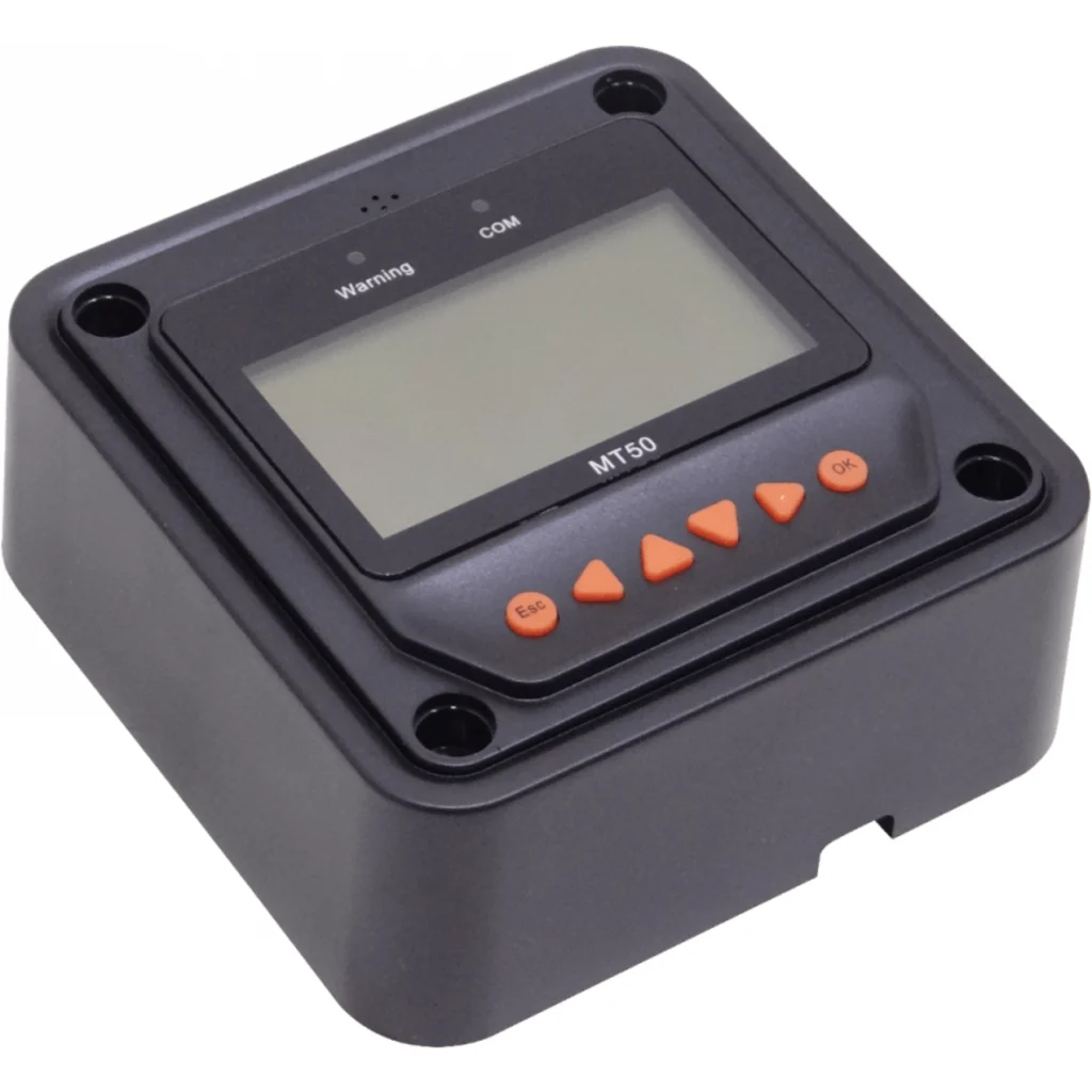 Imagen 1 de EPSOLAR Controlador 1-RJ45 c/Base LCD-ilumin 5V RS485 114x114mm EPEVER