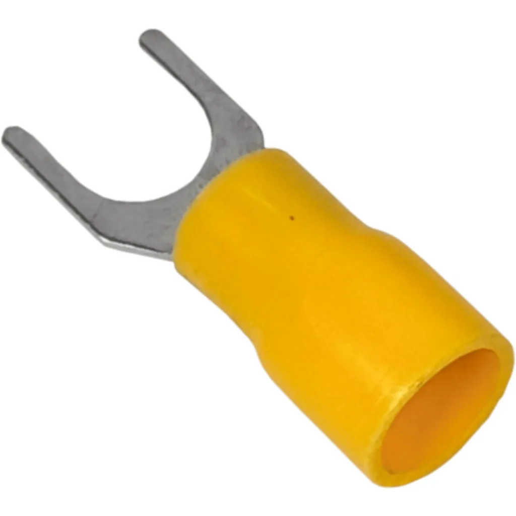 Imagen 1 de Horquilla-6,5mm 4,0-6,0mm2 50-un Conector Amarillo Aislado PVC