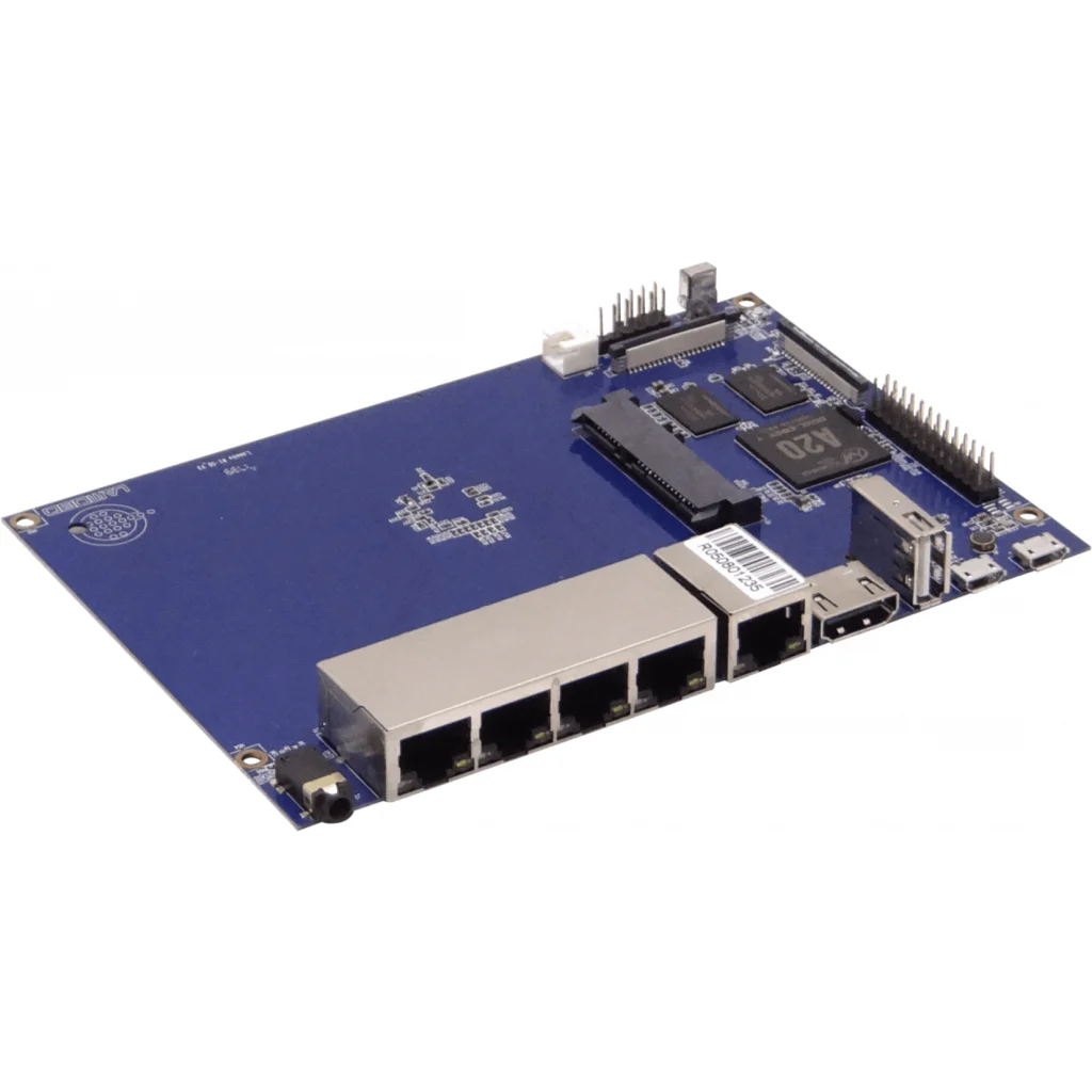 Imagen 4 de BANANAPI 1GHz-Dual 5-1000 1GB 2-USB SD/SATA CSI HDMI 3,5mm Mic 15x10cm