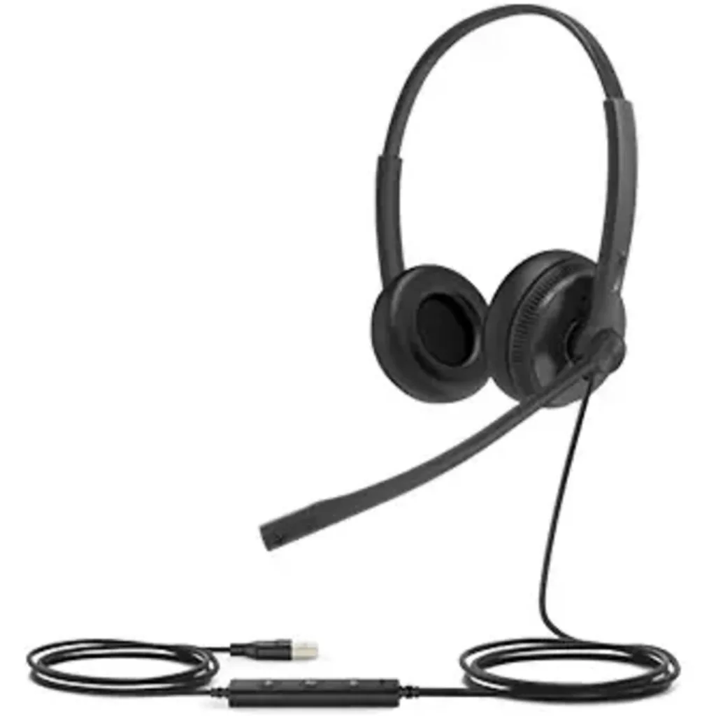 Cintillo binaural conector USB, compatible con Microsoft Teams Almohadilla Espum