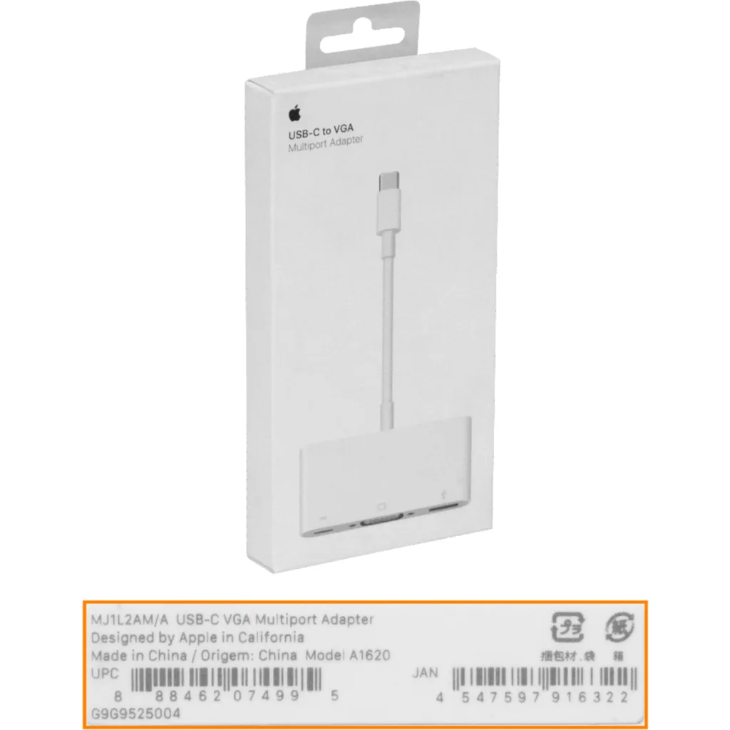 Imagen 1 de APPLE Original USB-C-Macho a VGA-H y USB-AH A1620