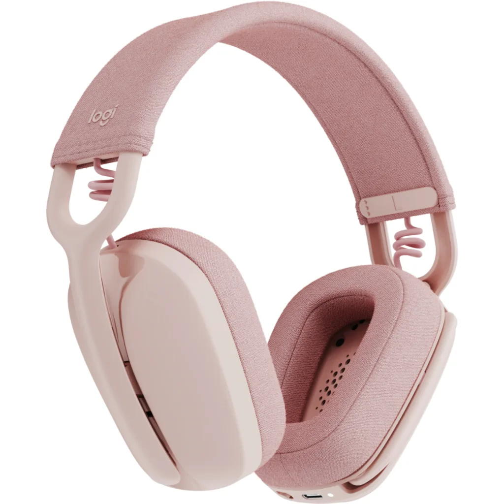 Imagen 1 de Audífonos Logitech Zone Vibe 100 Inalámbricos Bluetooth On Ear Color Rosa