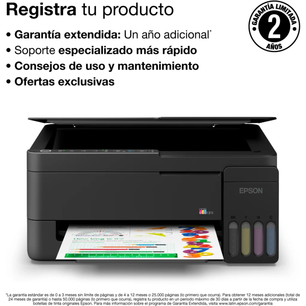 Imagen 6 de Impresora Multifunción Epson EcoTank L3350, Tanques de Tinta Color WiFi USB2.0