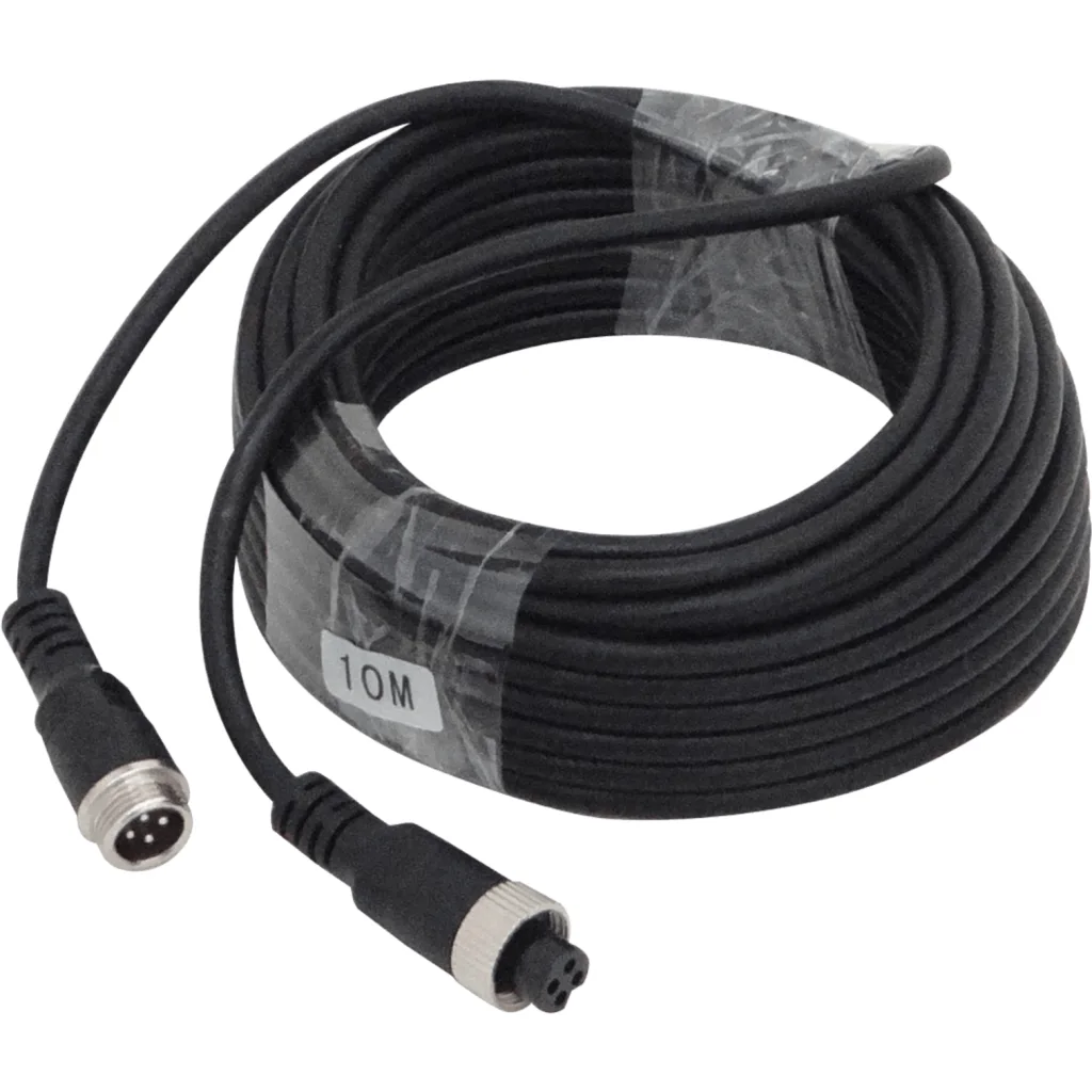 Imagen 1 de Cable 10mt GX12-4pin Macho-Hembra Aviacion