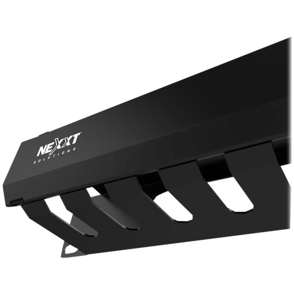 Imagen 8 de Organizador de Cables Nexxt NPM-DH1UB Horizontal 1U 19" Color Negro