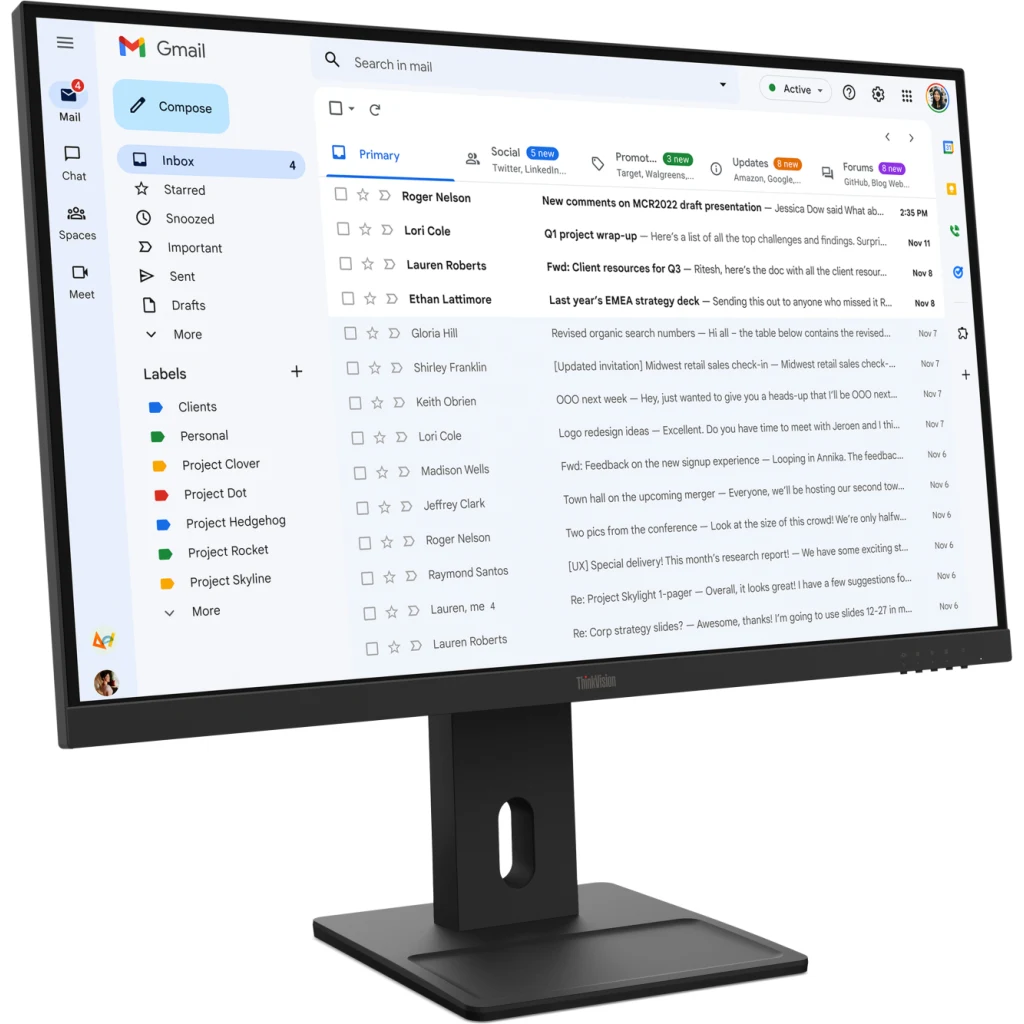 Imagen 1 de Monitor Lenovo ThinkVision E27-40 27" FHD 1920*1080 DP HDMI VGA 100Hz
