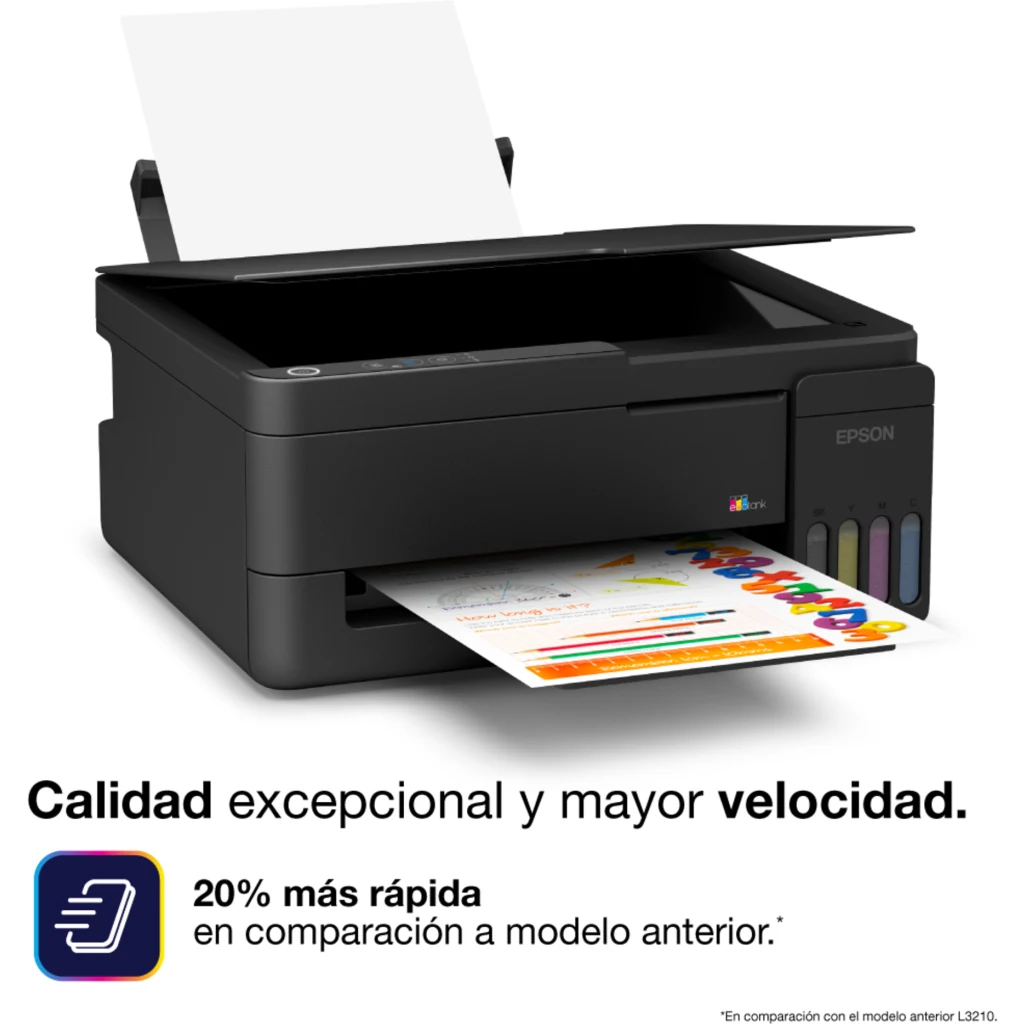 Imagen 1 de Impresora Multifunción Epson EcoTank L3310, Tanque de Tinta Color USB2.0