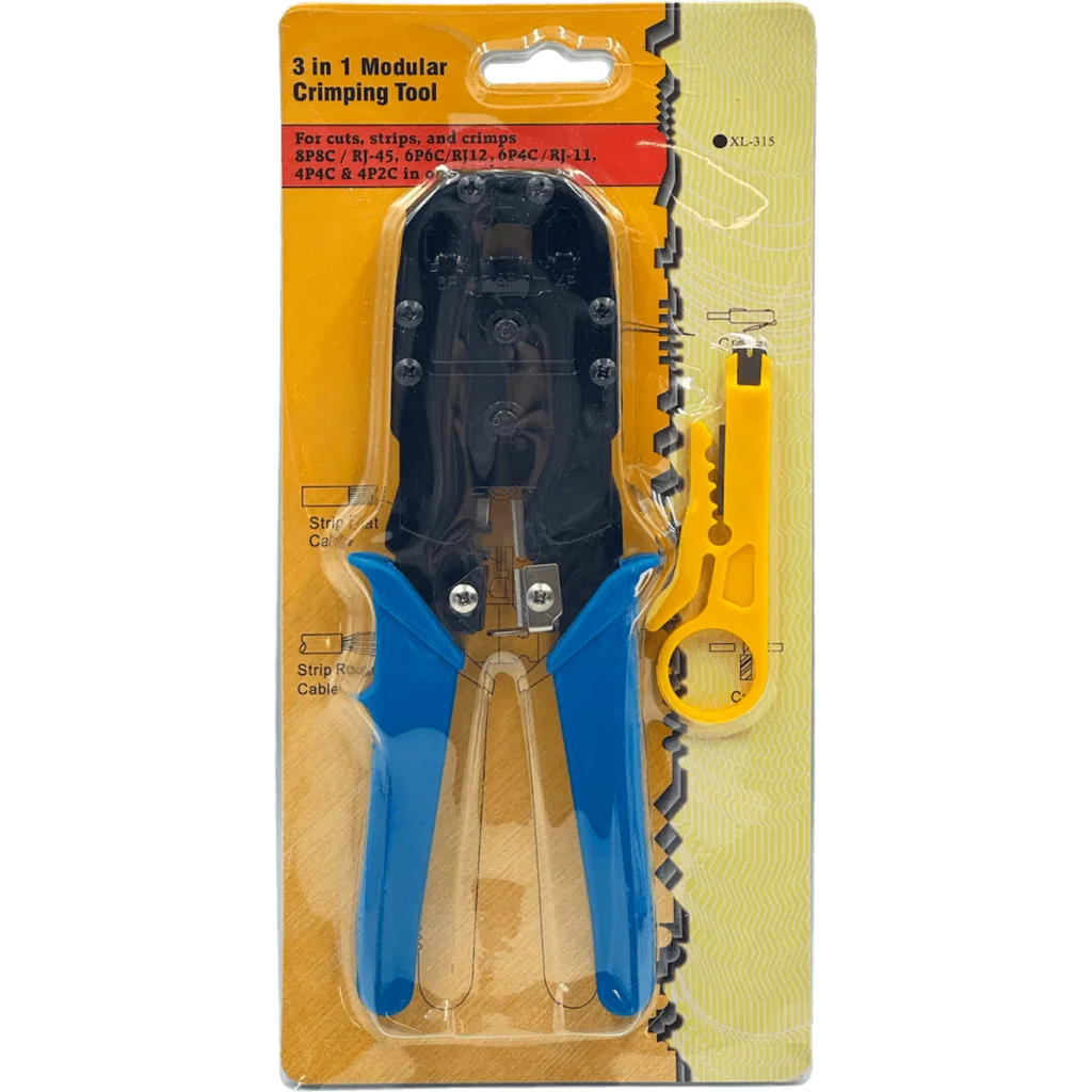 Imagen 4 de Crimpeadora RJ11 RJ45 RJ12 RJ9 Incluye Mini Punchadora Peladora
