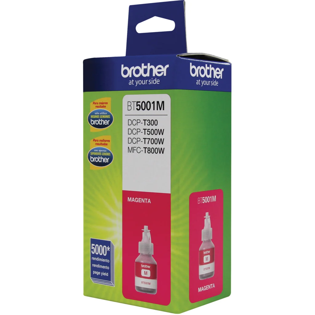 Imagen 1 de Botella de Tinta Brother BT5001M Magenta DCP-T300/T310/T500/T510 5000Pág 41.8ml