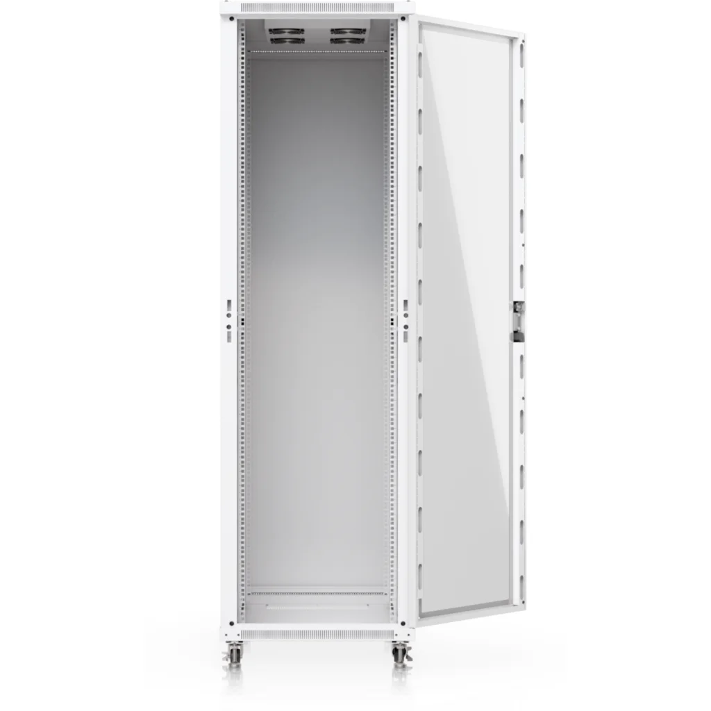 Imagen 8 de UniFi Gabinete rack 42U piso, ensamblado con ventiladores incorporados, paneles removibles y ruedas con cerradura,