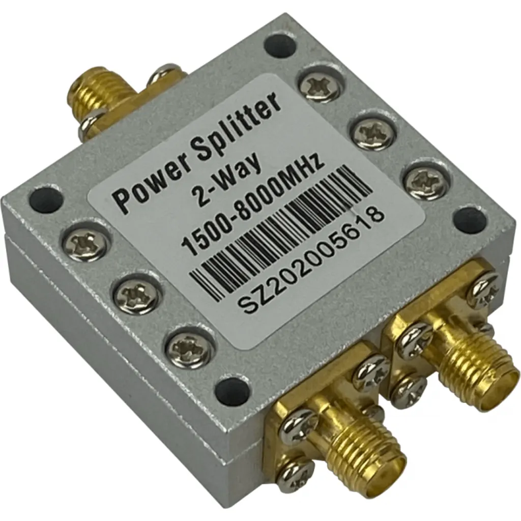 Imagen 2 de 1x2 1500-8000MHz 1,5GHz-8GHz Divisor de Potencia RF 1-.SMA-H 2-.SMA-H