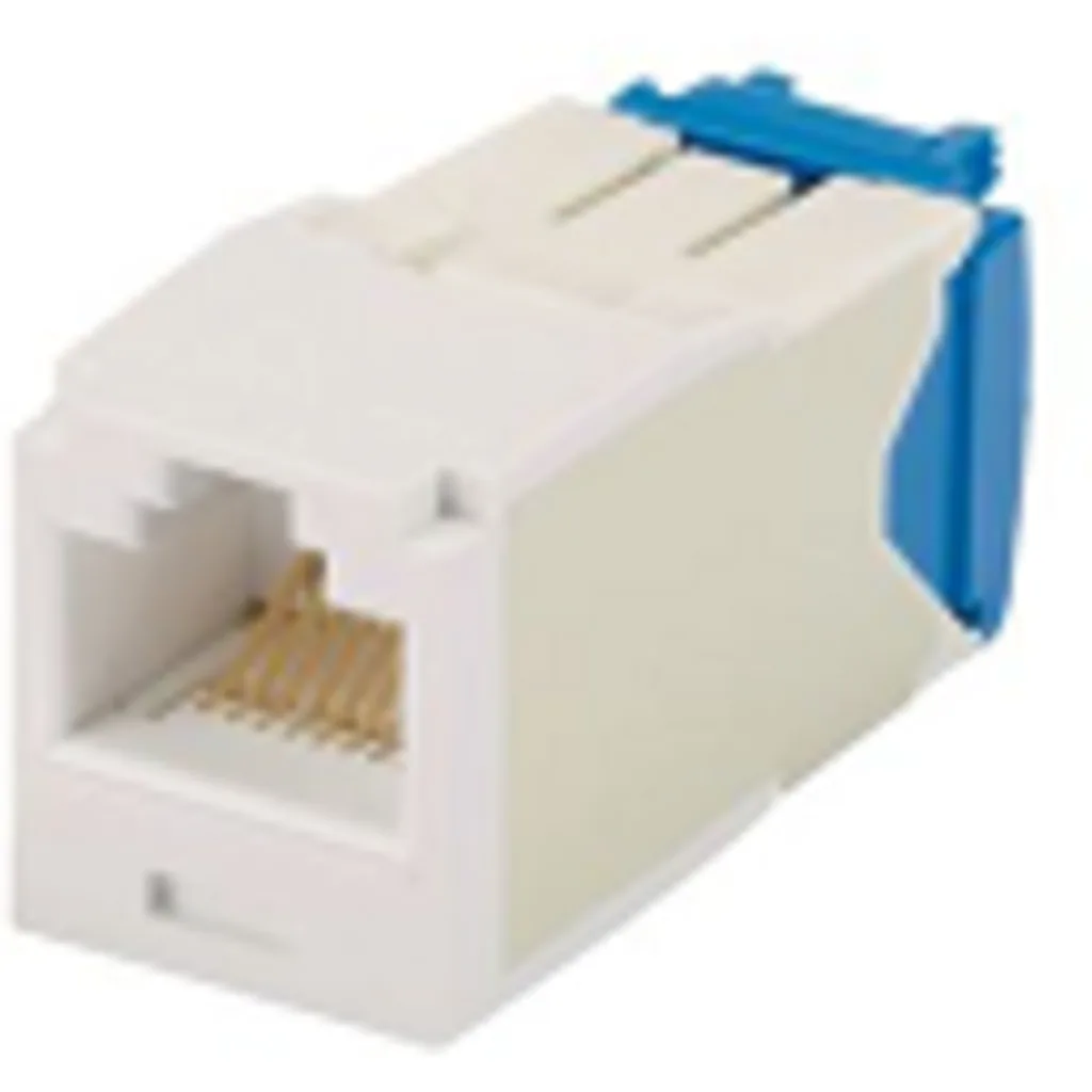 Category 6A, UTP module, 8 pos 8 wire, Universal, WHITE, TG Style.