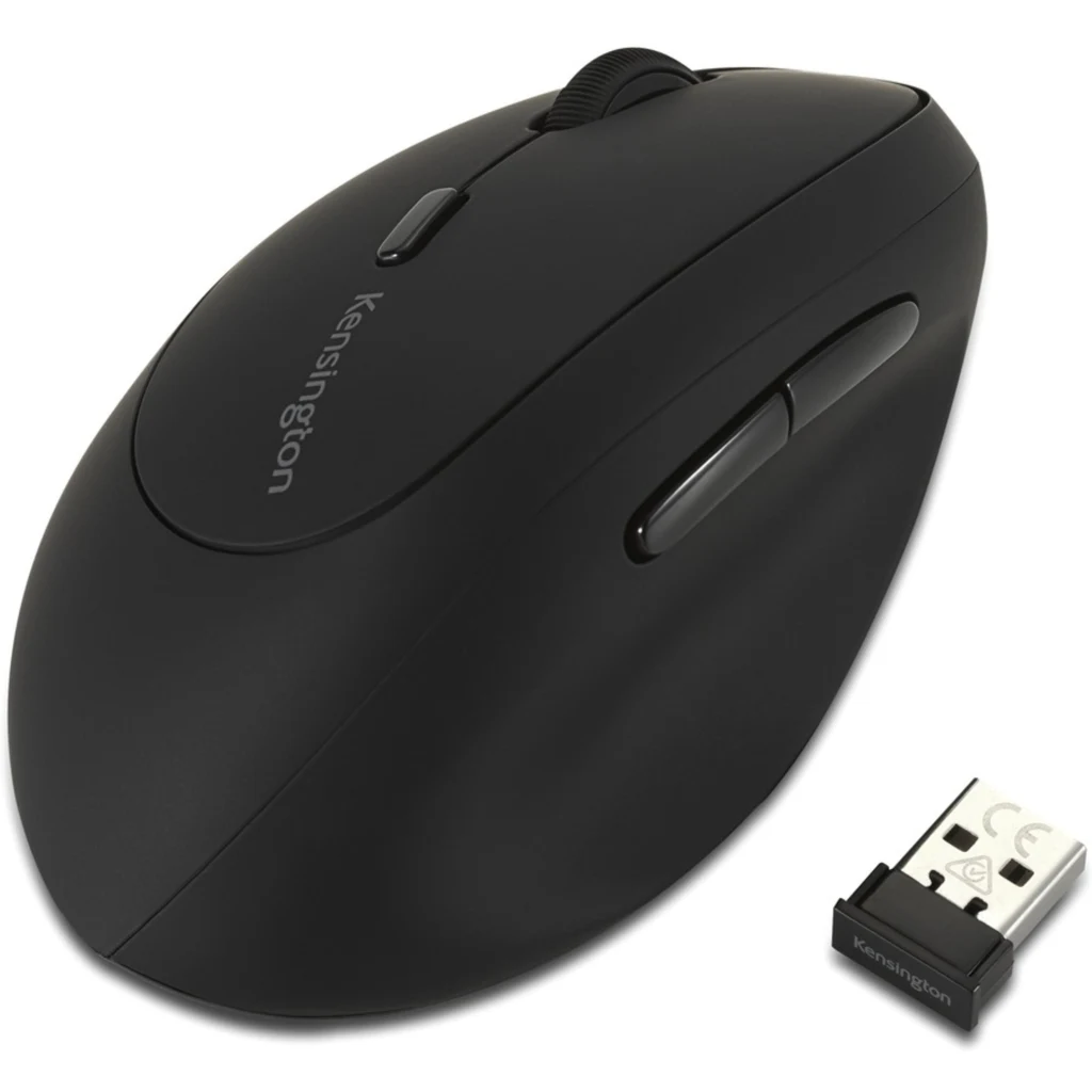 Mouse Ergonómico Inalámbrico Kensington p/Zurdos ProFit Ópt 1600DPI 6 Btns Negro
