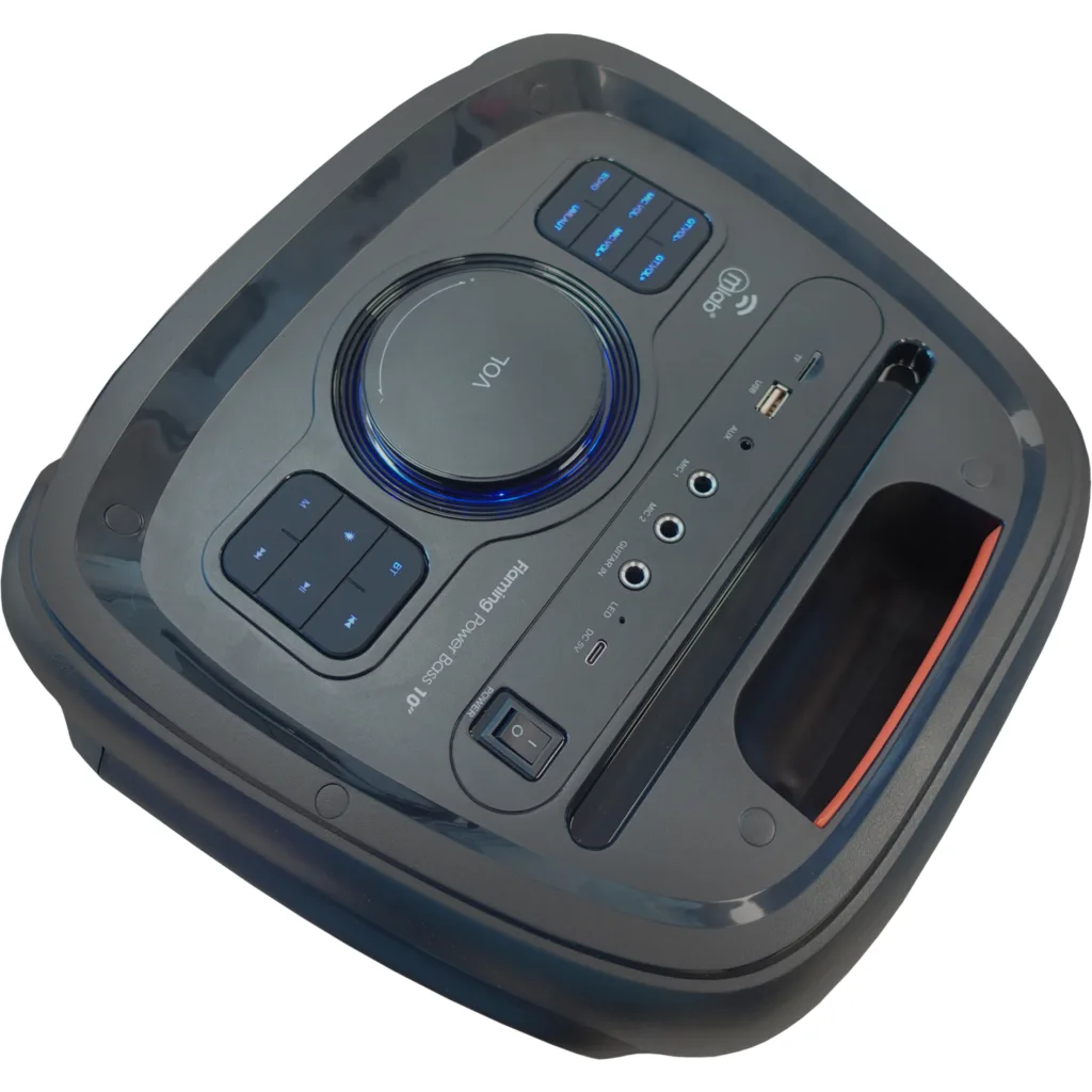 Imagen 3 de MLAB PARLANTE FLAMING POWER BASS 10" x 2 MICROFONO INALAMBRICO