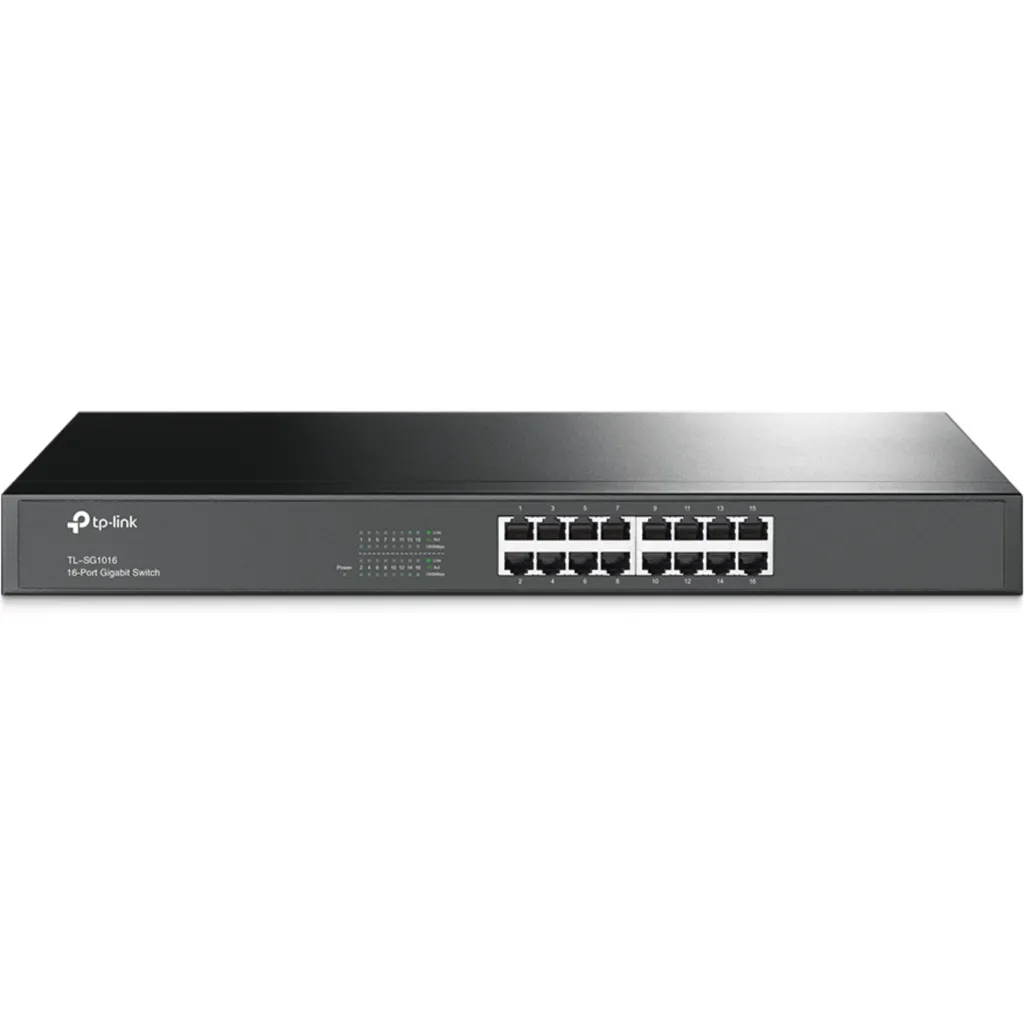 Switch TP-Link TL-SG1016, 16-1000 Ancho Gigabit No-Administrable Rack