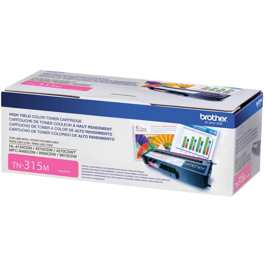 Imagen 3 de Toner Brother TN-315M Magenta HL-4150CDN 4570CDW 4570CDWT 9460CDN 9560CDW, 3500P