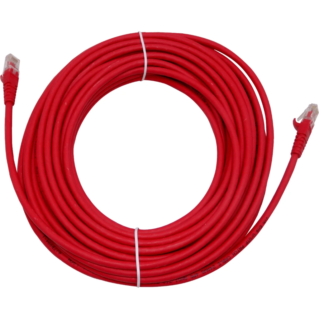 LINKMADE 15mt Cat6 U/UTP Rojo LSZH Cable Patch Inyectado Multifilar