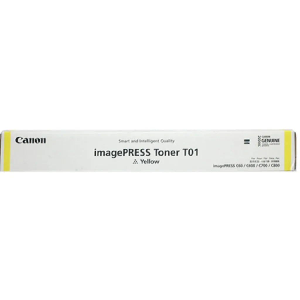Toner Canon T01 YELLOW, para imagePress C60 C600 C600i C650 C700 C750, 39500Pág
