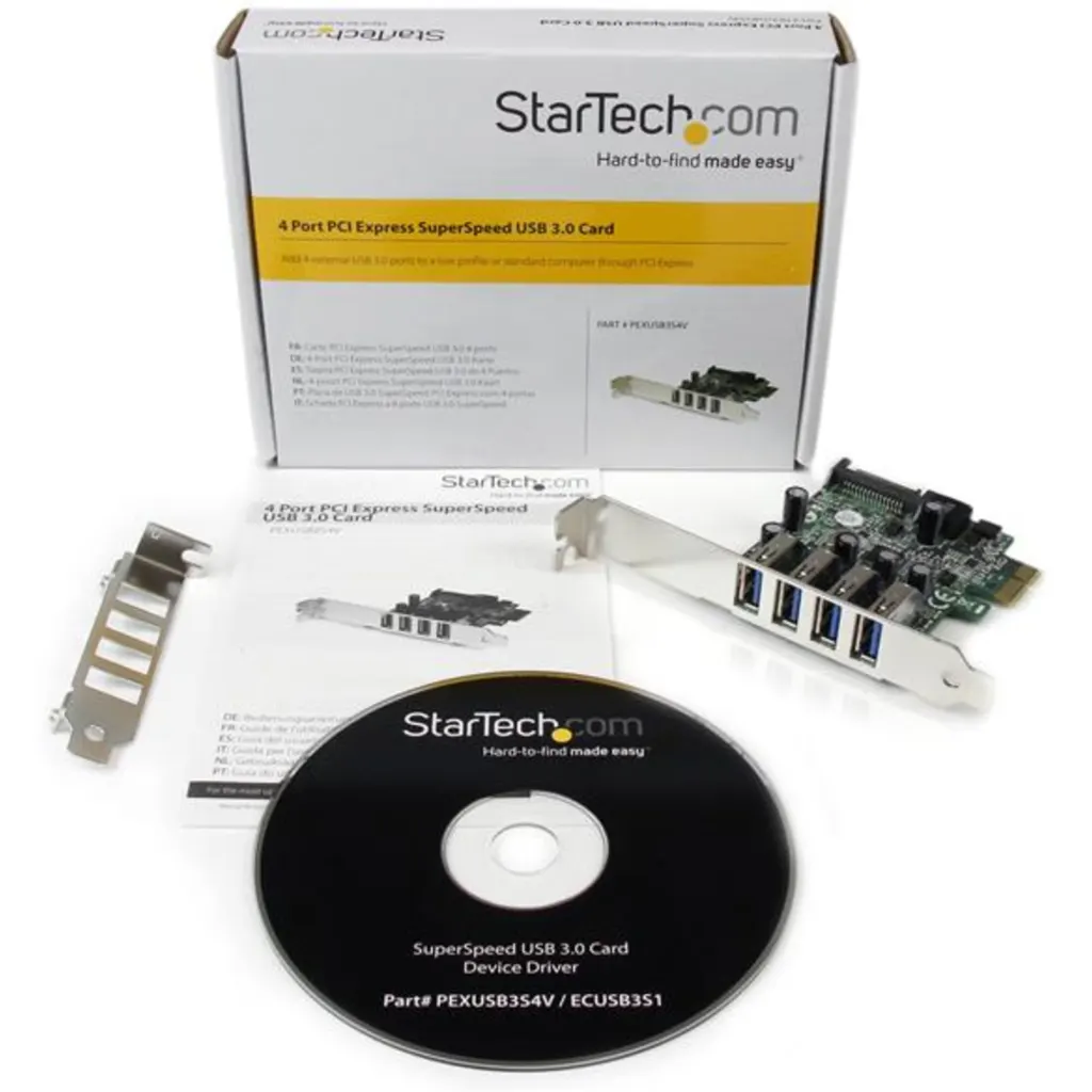 Imagen 4 de Tarjeta StarTech, PCIe x1 con 4 Puertos USB 3.0 con UASP Alimentación SATA LowPr