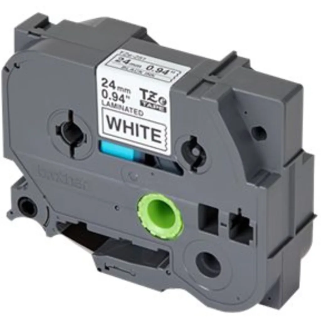Imagen 2 de Cinta Rotuladora Brother TZE-251 Negro sobre Blanco 24mm 8MTS PT-2730VP PT9700PC