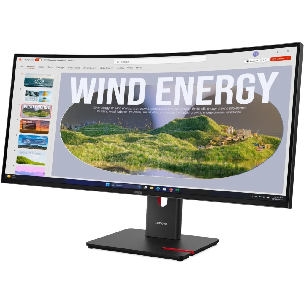 Imagen 1 de Monitor Lenovo ThinkVision T34WD-40 34" WQHD3440*1440 VA LAN DP HDMI USB-C 120Hz